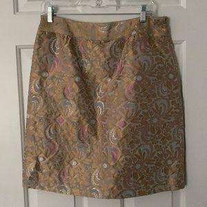 elevenses Anthropologie Brocade Skirt Size 10